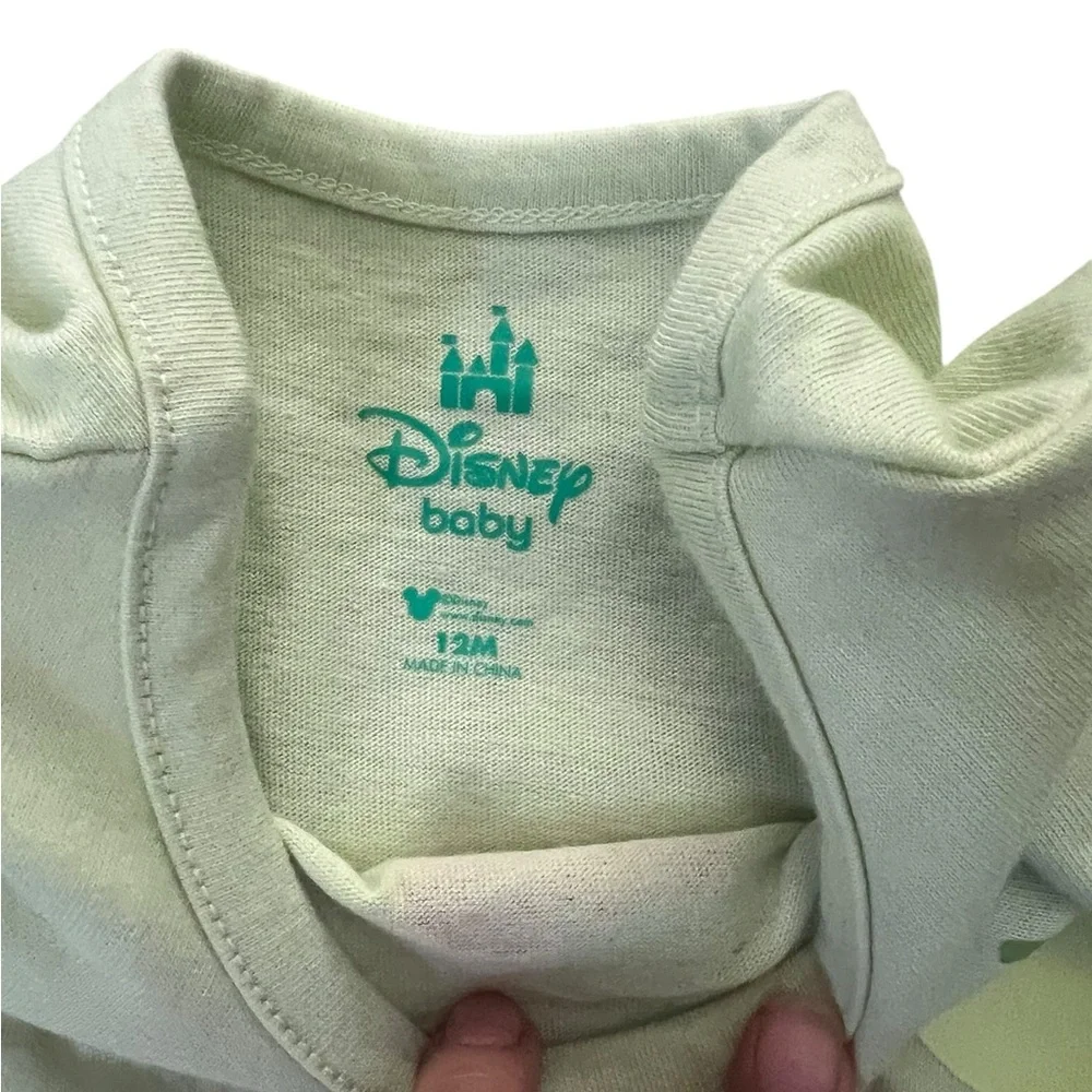 Disney Minnie mouse baby Pajama Set - Light Green and cream with fruits